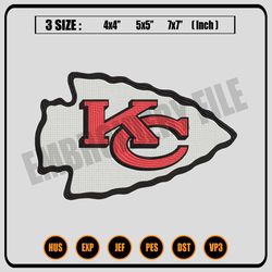 Kansas City Chiefs Embroidery Files, NFL Logo Embroidery Designs, NFL Chiefs