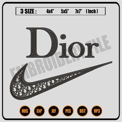 Nike dior embroidery design, Dior embroidery, Emb design, Embroidery shirt