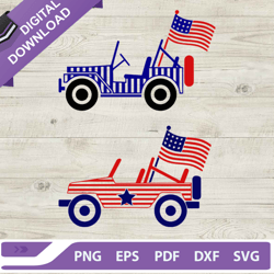 4th Of July Truck Bundle SVG, 4th Of July SVG, Independence Day SVG