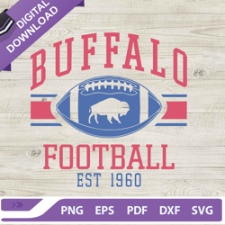 Buffalo Bills Football Est 1960 SVG, Buffalo Bills Football Logo SVG, NFL Logo SVG