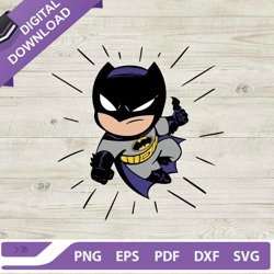 Chibi batman SVG, Batman superheroes SVG, Batman baby SVG