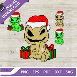 Christmas Baby Oogie Boogie Monster SVG, The Nightmare Before Christmas SVG, Baby Santa Boogie SVG