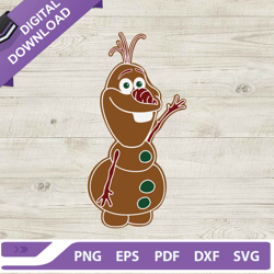 Gingerbread Olaf Christmas SVG, Gingerbread Olaf SVG, Frozen Olaf SVG
