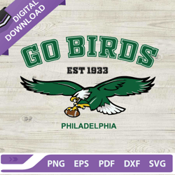 Go Birds Philadelphia SVG, Philadelphia Est 1933 SVG, Philadelphia Eagles SVG