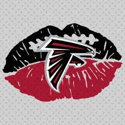Atlanta Falcons NFL Lips Svg, Nfl svg, Football svg file, Football logo,Nfl fabric, Nfl football