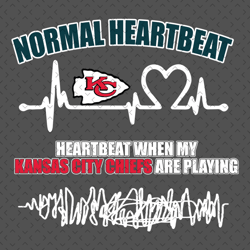 Kansas City Chiefs Heartbeat Svg, Nfl svg, Football svg file, Football logo,Nfl fabric, Nfl football