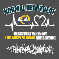 Los Angeles Rams Heartbeat Svg, Nfl svg, Football svg file, Football logo,Nfl fabric, Nfl football