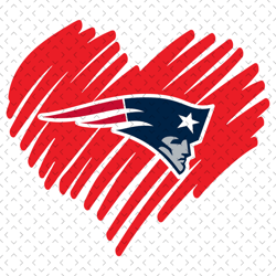 New England Patriots Heart Svg, Nfl svg, Football svg file, Football logo,Nfl fabric, Nfl football