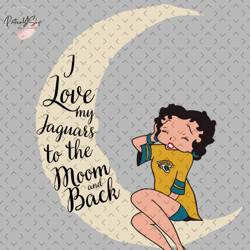 I Love My Jaguars To The Moon And Back Svg, Nfl svg, Football svg file, Football logo,Nfl fabric, Nfl football