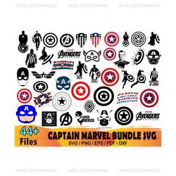 44 Captain America Bundle Svg, Marvel Svg, Avengers Svg