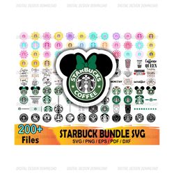 200 Starbucks Bundle Svg, Starbucks Svg, Starbucks Logo Svg