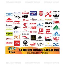 51 Sport Logo Bundle Svg, Converse Svg, Li Ning Svg, Kappa Svg