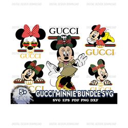 Gucci Minnie Bundle Svg, Disney Minnie Svg, Minnie Gucci Svg, Gucci Logo Svg