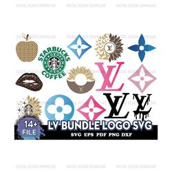 LV Bundle Logo Svg, LV Bundle Svg, Logos Svg