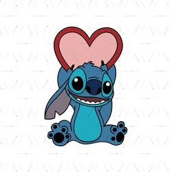 Stitch Heart SVG, Lilo Stitch SVG, Disney Lilo & Stitch SVG, Lilo and Stitch Cricut, Disney Characters SVG, Cartoon, Mov