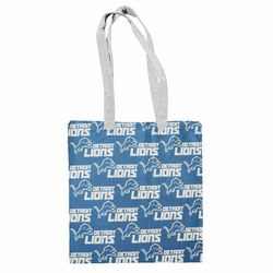 Detroit Lions Cotton Canvas Tote Bag Hand Bag Travel Bag School Grocery Beach Accessories Customizable Strap