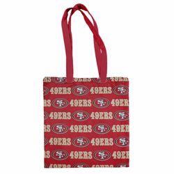 San Francisco 49ers Cotton Canvas Tote Bag Hand Bag Travel Bag School Grocery Beach Accessories Customizable Strap