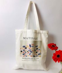 Matisse Tote Bag, Exhibition Art Tote Bag, Modern Art Bag, Berggruen & Cie, 1953