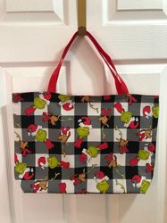 Grinch tote bag, Custom Bag