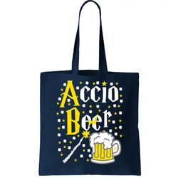 Accio Beer Wizard Wand Funny St Patricks Day Tote Bag