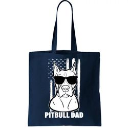 American Pitbull Dad Tote Bag