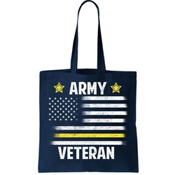 Army Veteran Flag Tote Bag