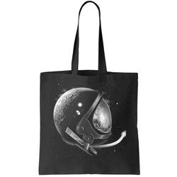 Astronaut Moon Helmet Tote Bag