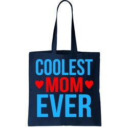 Coolest Mom Ever Hearts Tote Bag