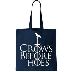 Crows Before Hoes Retro Tote Bag