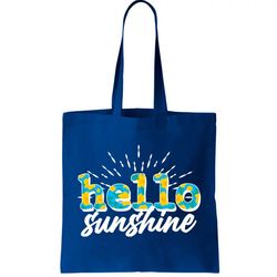 Cute Springy Summery Hello Sunshine Tote Bag
