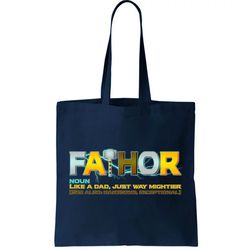 Fa-Thor Mighty Dad Lightning Tote Bag