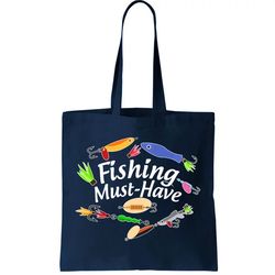Fishing Must-Have Fishing Lures Tote Bag