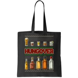Funny Hungover Drunk Ugly Christmas Sweater Tote Bag