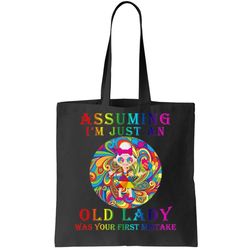 Funny Old Lady Tote Bag