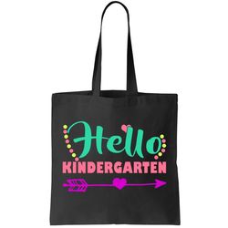 Hello Kindergarten Arrow Tote Bag