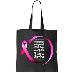 I Am A Breast Cancer Survivor Tote Bag
