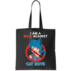 Im A Mom Against Cat Boys Anime Cat Boys Tote Bag