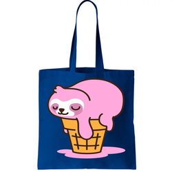 Ice Cream Sloth Cute Tote Bag