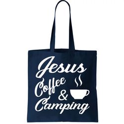 Jesus Coffee And Camping Tote Bag