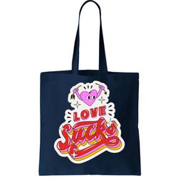Love Sucks Funny Valentines Day Tote Bag