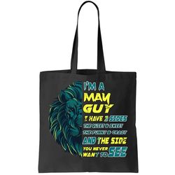 May Birthday Guy Has 3 Sides Sweet Funny Crazy Tote Bag