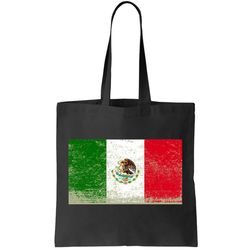 Mexico Flag Grunge Tote Bag