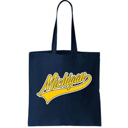 Michigan Script Logo Tote Bag