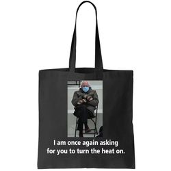 Mittens Bernie Sanders Inauguration Turn On The Heat Tote Bag