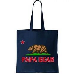 Papa Bear California Republic Tote Bag
