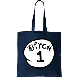 Personalize Bitch 1 2 3 4 5 Custom Number Tote Bag