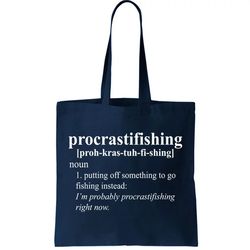 Procrastifishing Definition Tote Bag