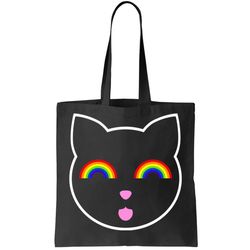 Rainbow Cat LGBT Ally Tote Bag