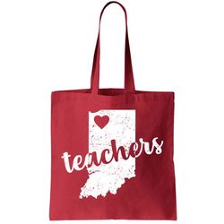 Red For Ed Indiana Teachers Tote Bag