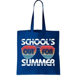 Retro Schools Out For Summer Aviator Sunglasses Tote Bag